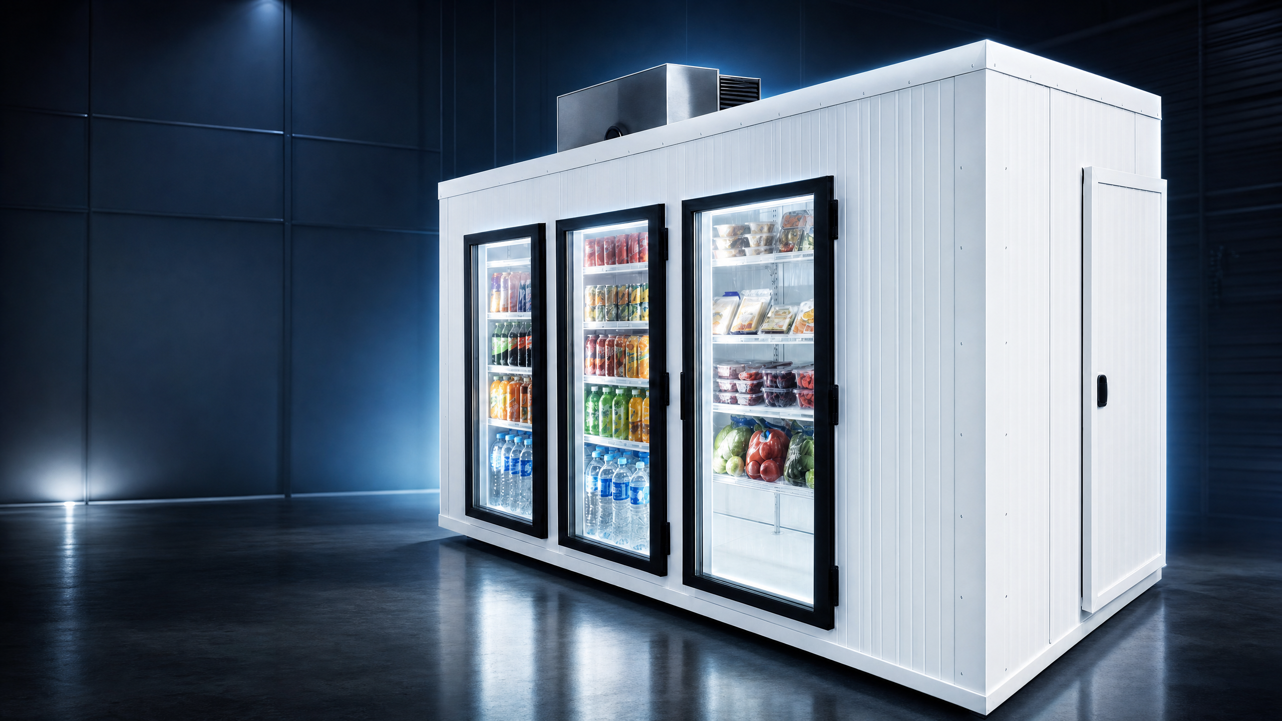 Câmaras Frias POWERTEC em apresentação premium de catálogo industrial
